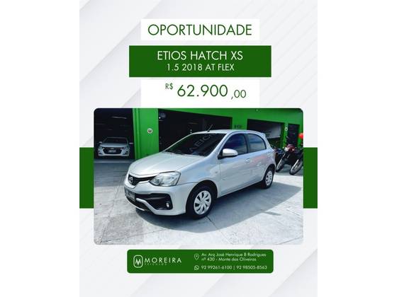TOYOTA ETIOS 1.5 XS 16V FLEX 4P AUTOMÁTICO